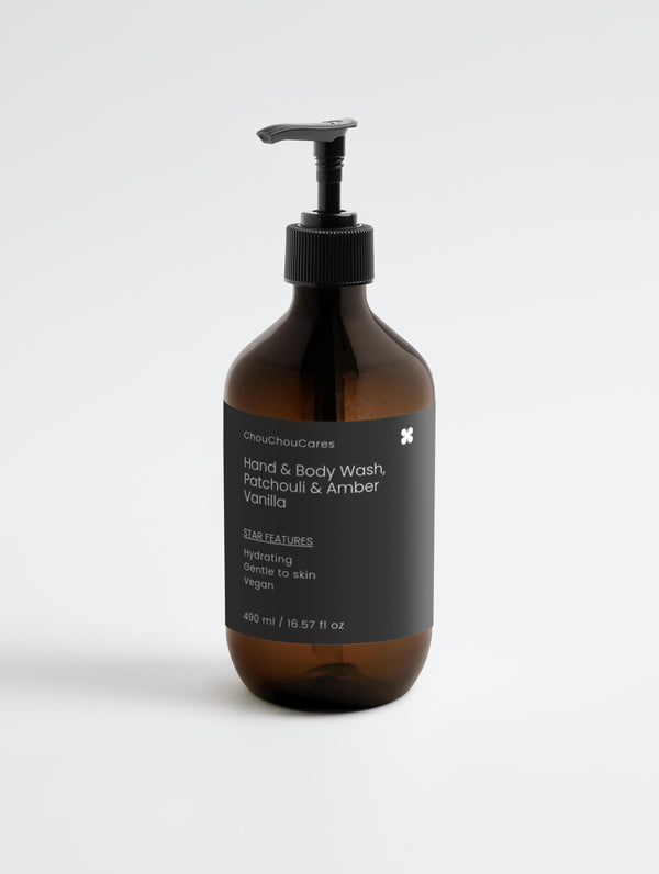 Hand & Body Wash, Patchouli & Amber Vanilla